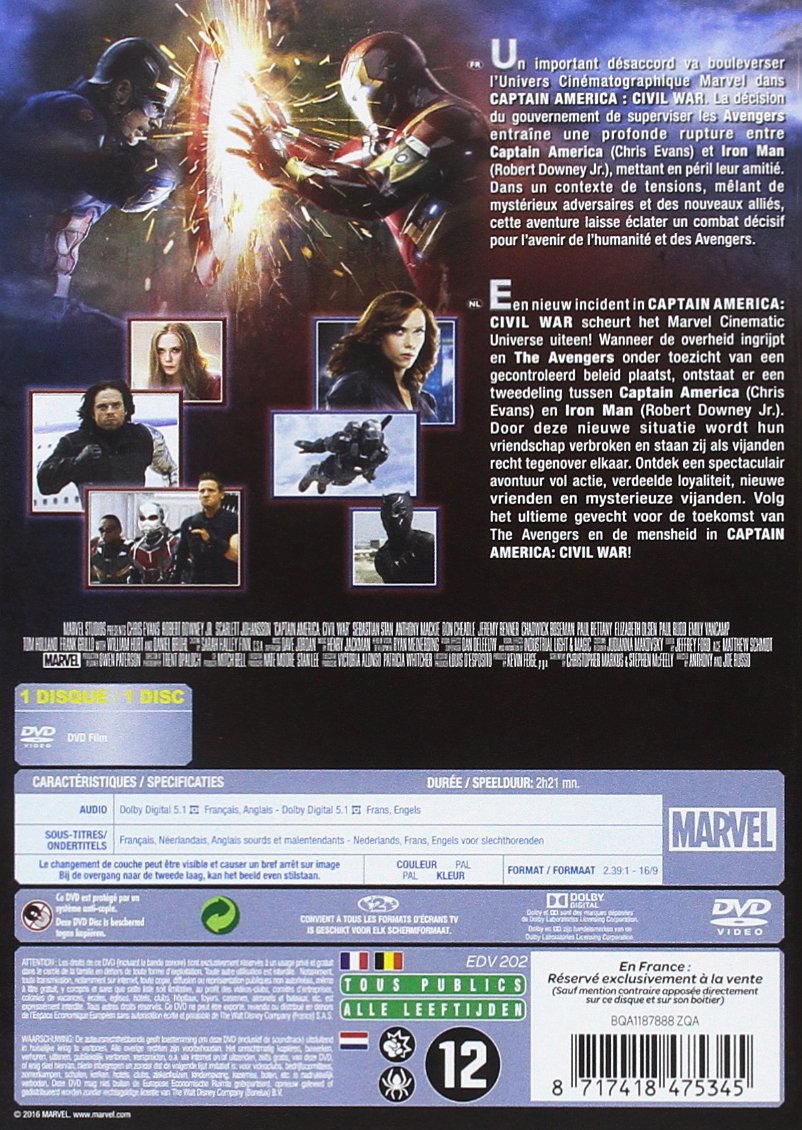 Captain America 3: Civil War - Marvel Superhero Movie | Action-Packed Avengers Adventure | Perfect for Movie Nights & Marvel Fans