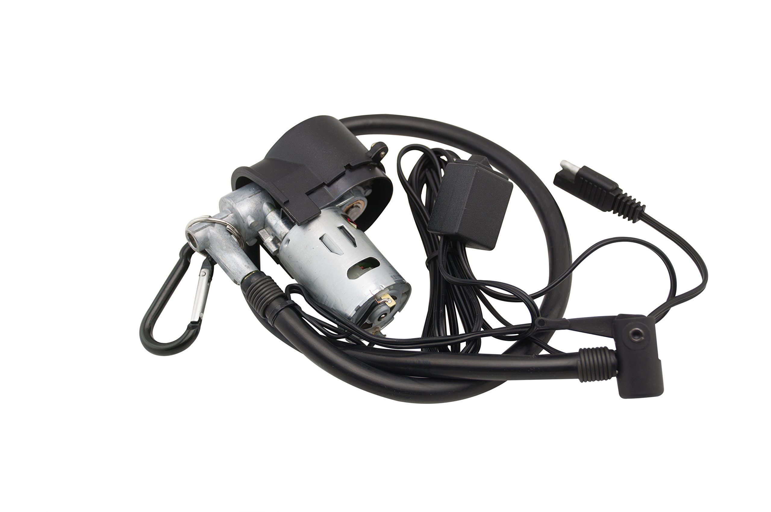 Portable Mini Air Compressor for Motorcycle & ATV Tires - 12V DC Electric Tire Inflator with Digital Gauge - Perfect for Roadside Emergencies, Off-Roading & Garage Use