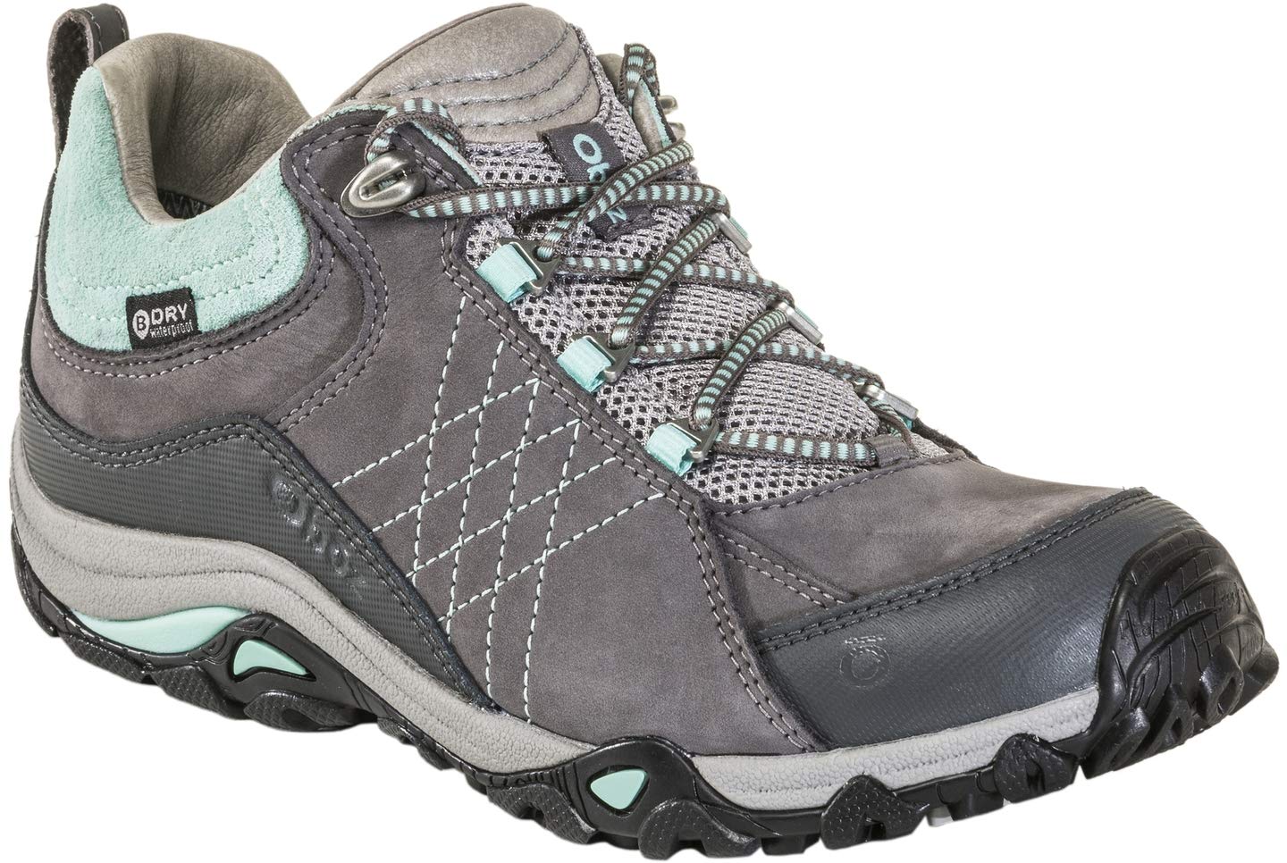Oboz Women's Sapphire Low B-Dry Waterproof Hiking Shoes - Lightweight & Comfortable for Outdoor Adventures, Trail Walking & Backpacking