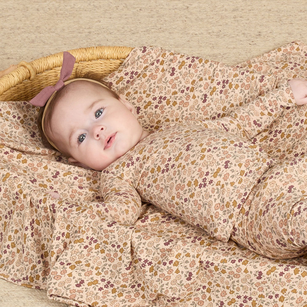 Organic Bamboo Baby Swaddle Blanket - Soft & Breathable for Newborns - Perfect for Swaddling, Sleeping & Nursery Decor - Final Sale