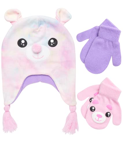 Pink Bear Mittens