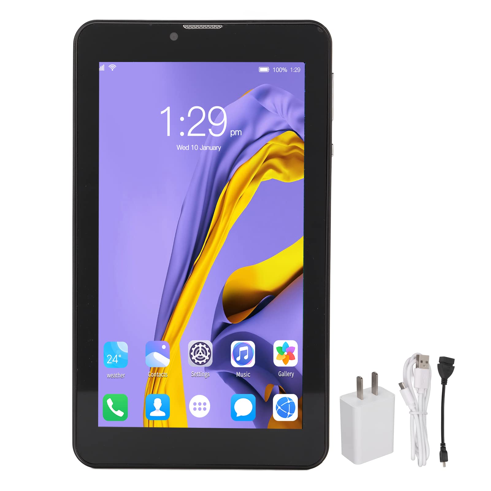 7 Inch Android Tablet PC - 1280x800 IPS HD Display, Octa Core Processor, 2GB RAM 32GB ROM, 3500mAh Battery, 5G WiFi Dual Band, Dual Camera - Perfect for Online Learning, Gaming & Entertainment (Blue/Orange Options)