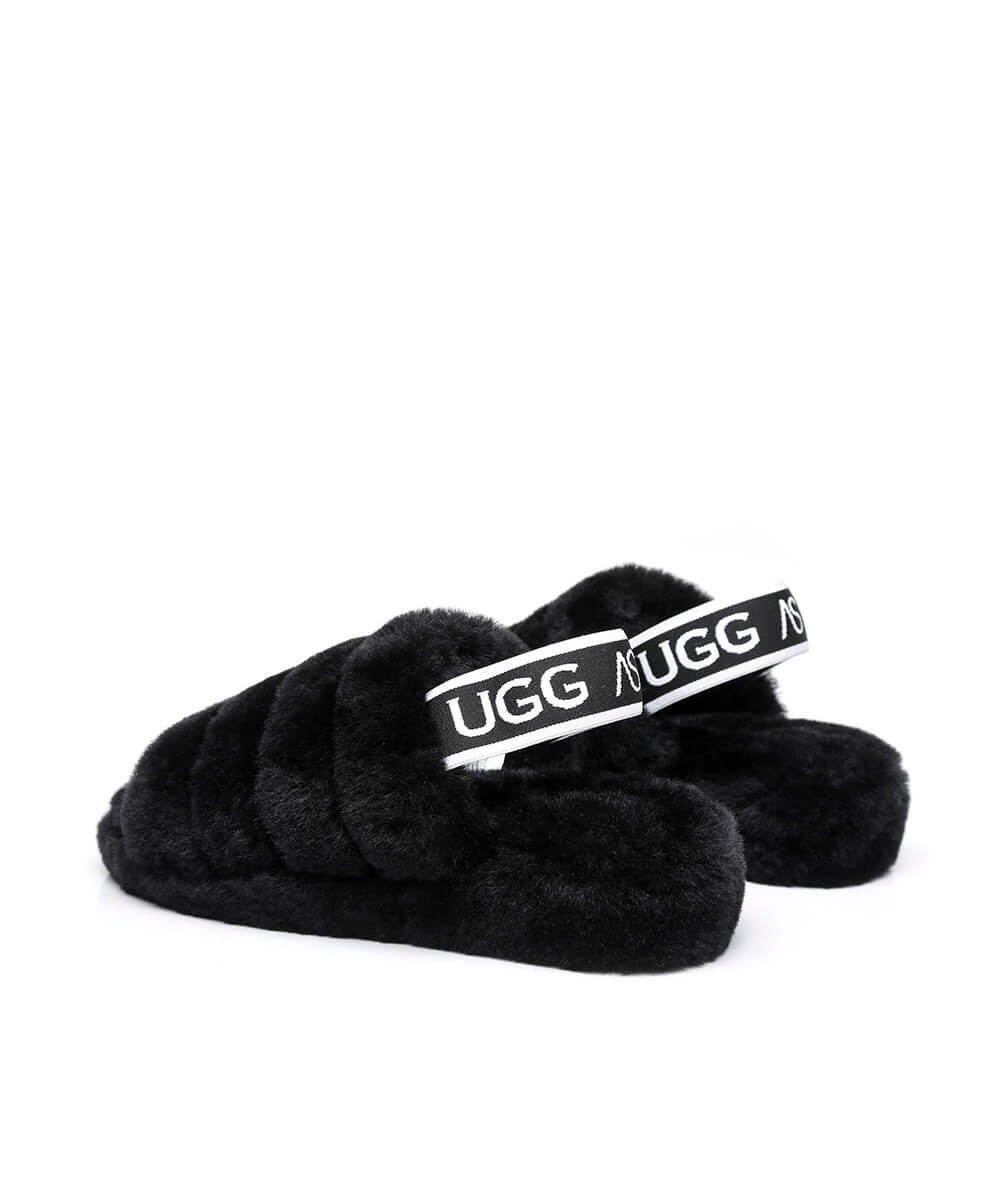 Women's UGG Snugg Slide Slippers - Cozy Indoor/Outdoor House Shoes for Women - Perfect for Lounging, Errands & Cold Weather Comfort