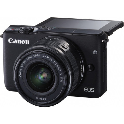 Canon EOS M10 Mirrorless Digital Camera with 15-45mm Lens (Black) - Perfect for Travel Photography, Vlogging & Everyday Shooting