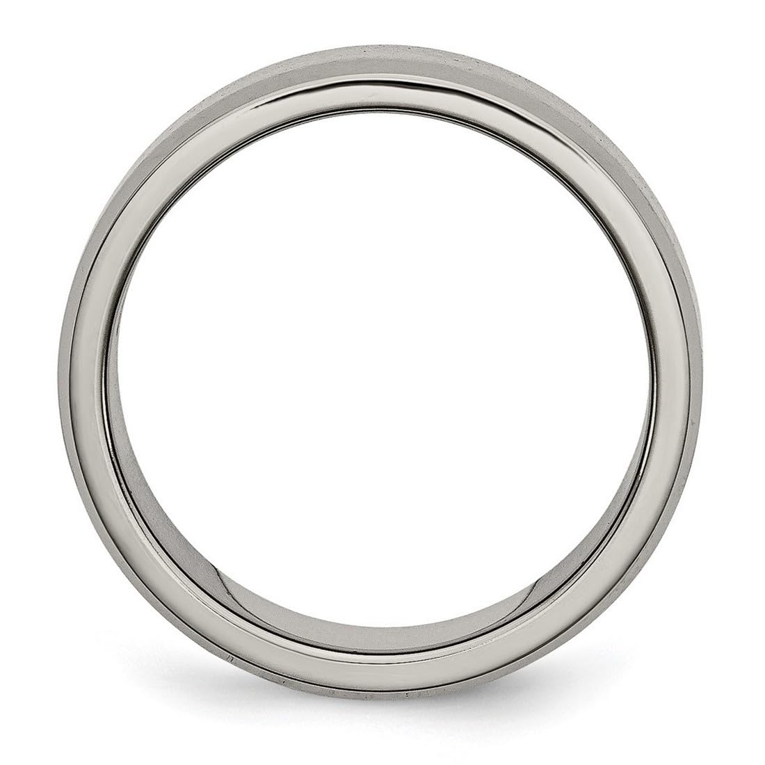 Titanium Religious Cross Ring for Women & Men - Faith Inspired Satin Beveled Edge Band Ring in Multiple Sizes | Perfect for Daily Wear, Gift Giving & Spiritual Occasions