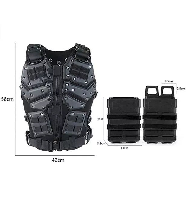 TF3 Tactical Vest Body Armor - Military Grade Adjustable Plate Carrier for Airsoft, Paintball & Outdoor Training | Lightweight & Durable Combat Gear for Men