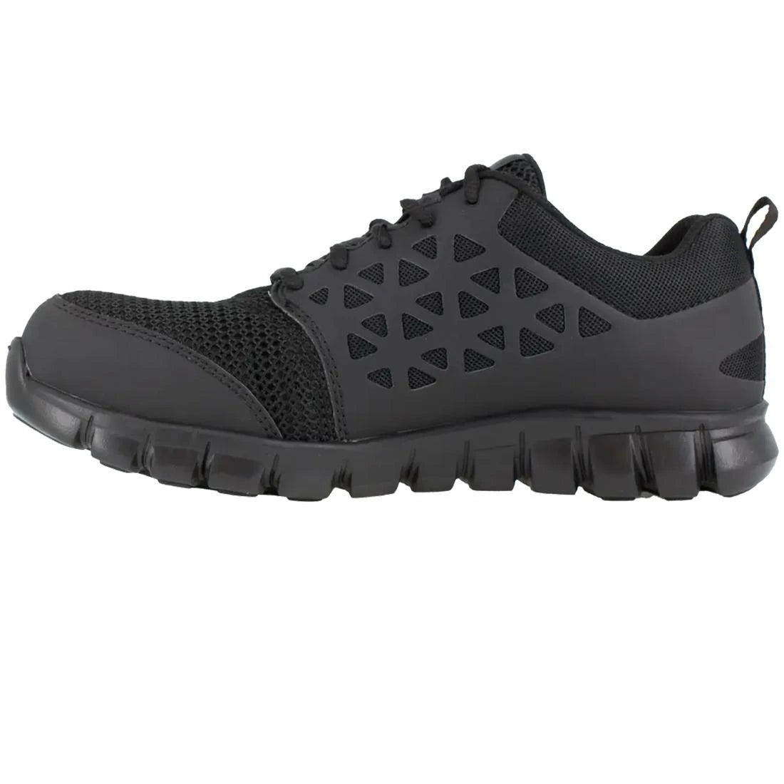 Sublite Cushion Composite Toe SD Athletic Work Shoes for Men - Lightweight Safety Shoes for Construction, Warehouse & Industrial Work - Black