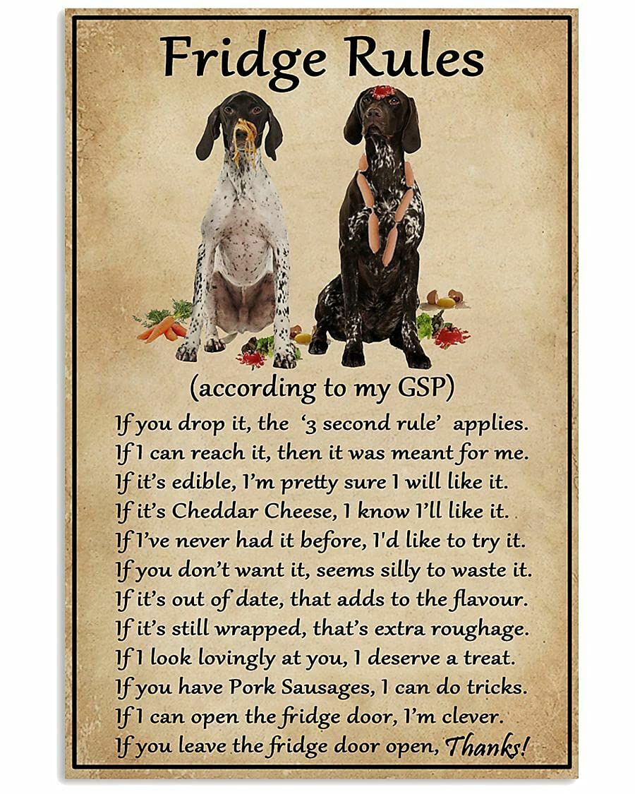 500-Piece Wooden Jigsaw Puzzle - Funny Dog Fridge Rules Design - Educational Toy & Unique Wall Decor Gift for Adults & Friends - Perfect for Family Game Nights, Home Office Decor, and Puzzle Enthusiasts