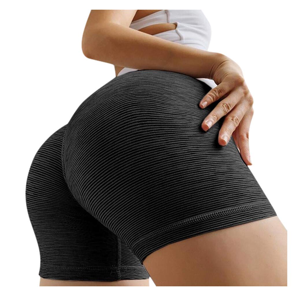 Posijego Women's High Waisted Tummy Control Shorts - Summer & Fall Stretch Compression Shorts for Work, Cottagecore Fashion, Stockings & Casual Wear - Perfect for Office, Travel & Everyday Comfort