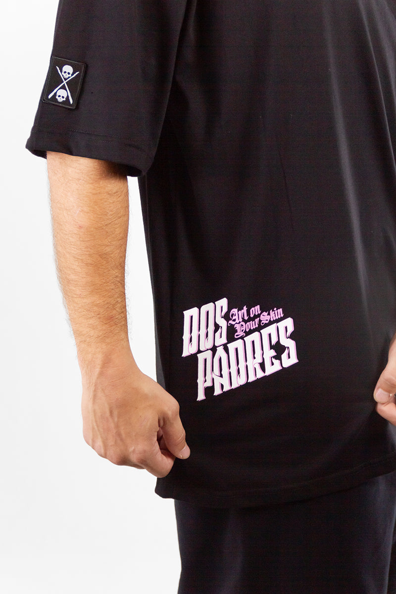 Remera Dos Padres Oversize Black - Comfortable Oversized T-Shirt for Men & Women | Perfect for Casual Wear, Street Style & Everyday Outfits