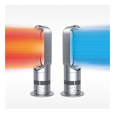 Dyson AM05 Hot + Cool Fan Heater in Blue - Dual Function for Year-Round Comfort - Perfect for Home, Office & Bedroom Use