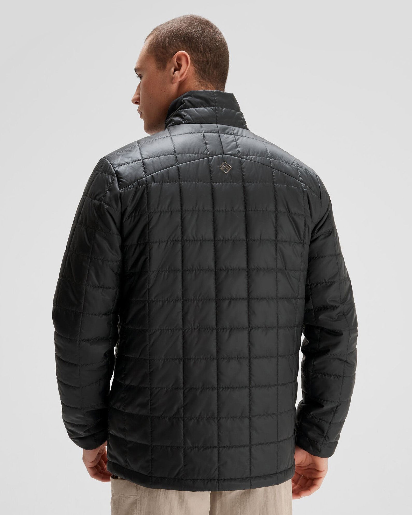 Men's Heli R Insulated Jacket - Waterproof Winter Coat for Outdoor Activities | Black Stingray Color | Perfect for Hiking, Skiing & Cold Weather Adventures