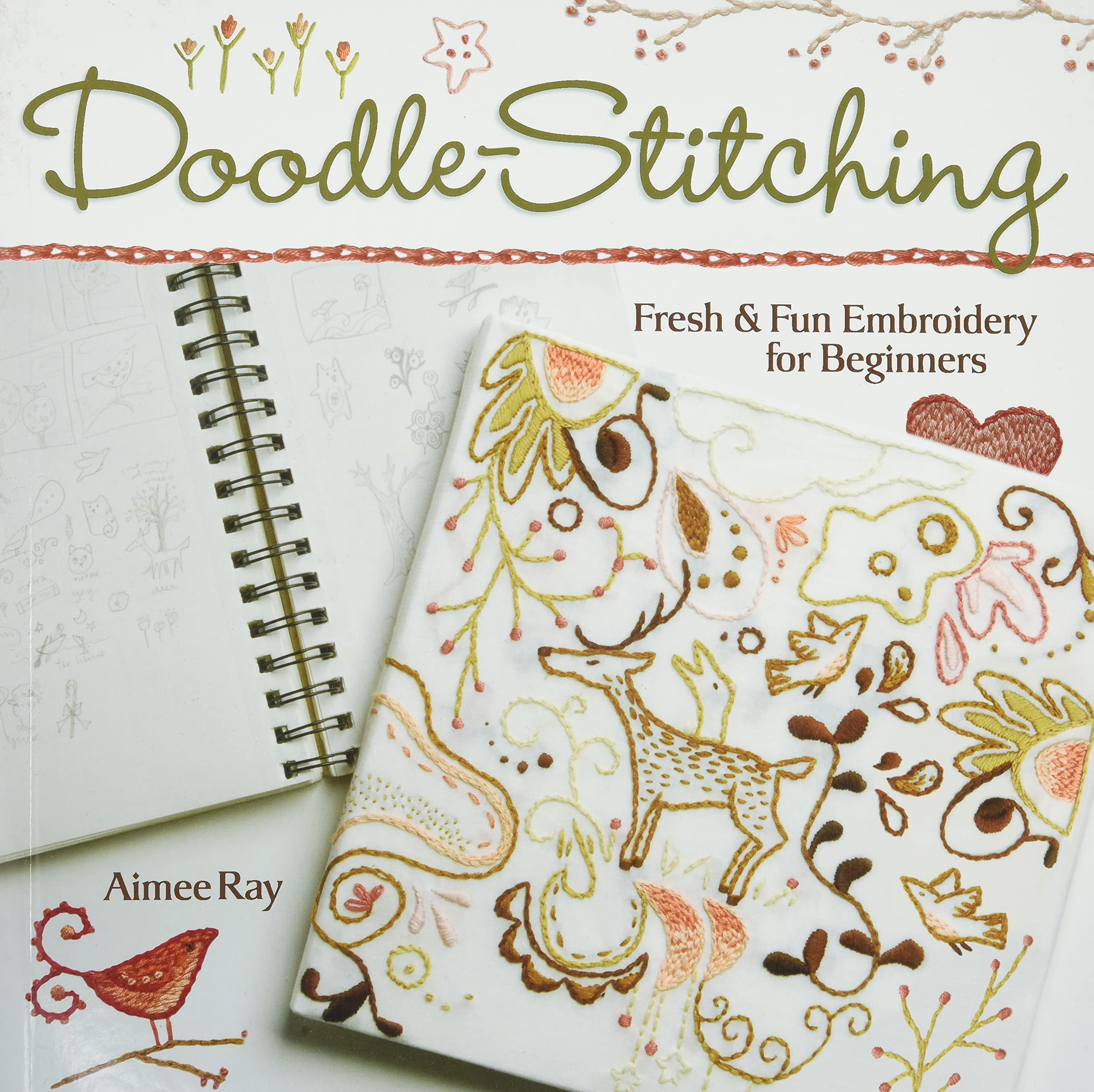 Easy Doodle Stitching Kit - Fun Beginner Embroidery Set with Patterns & Instructions | Perfect for DIY Crafts, Home Decor & Relaxing Hobby Projects