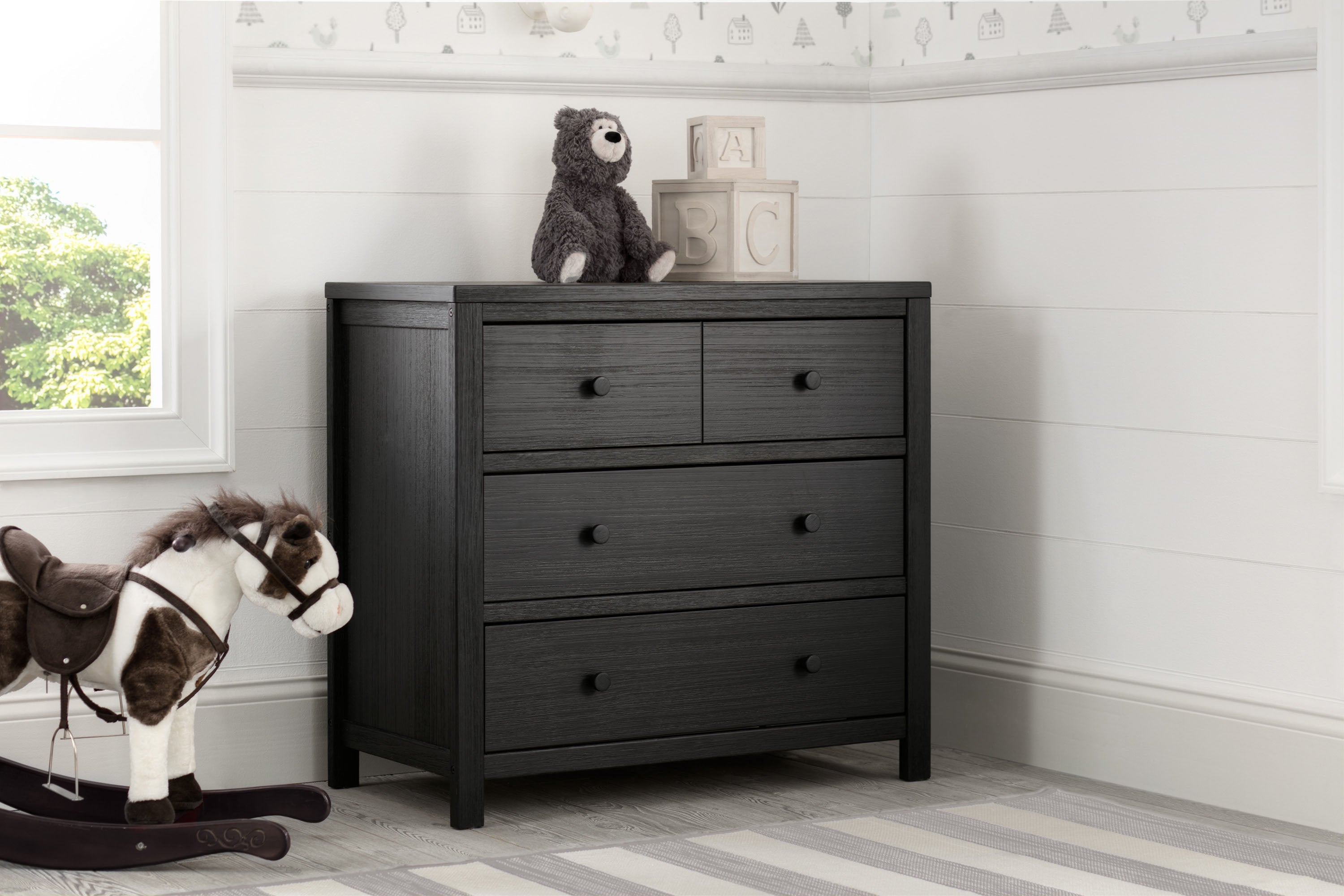 Cambridge 3-Drawer Wooden Dresser for Bedroom - Sturdy Storage Chest with Smooth Gliding Drawers | Perfect for Bedroom Organization, Guest Room, or Nursery Furniture