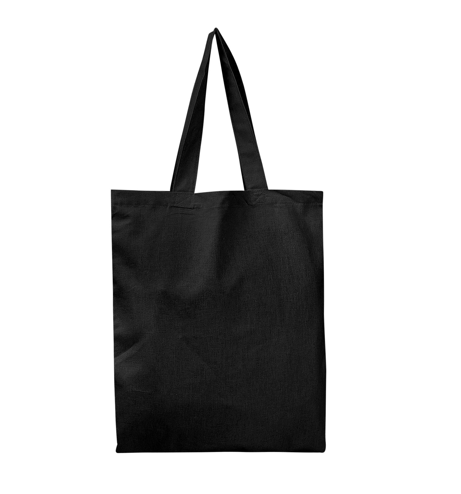 BagzDepot 12 Pack Customizable Canvas Tote Bags - Reusable Grocery Shopping Bags for Groceries, Beach, Work & School - Bulk Blank Craft Totes 15x16 Inches (Black) - Perfect for Shopping, Picnics & DIY Projects