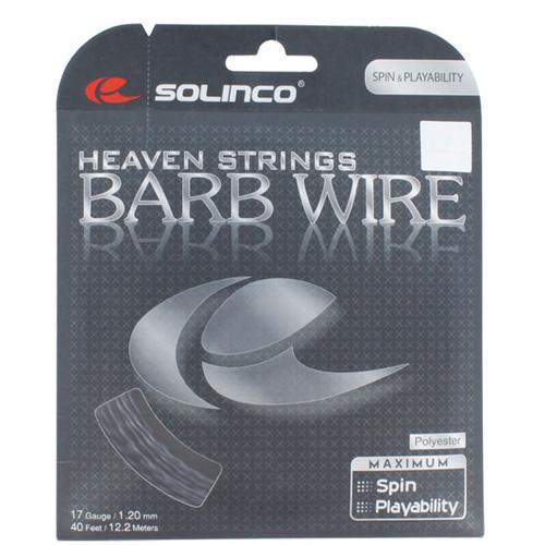 17G 1.20MM Barb Wire Tennis String - High Performance Polyester String for Tennis Rackets | Perfect for Competitive Play & String Tension Control
