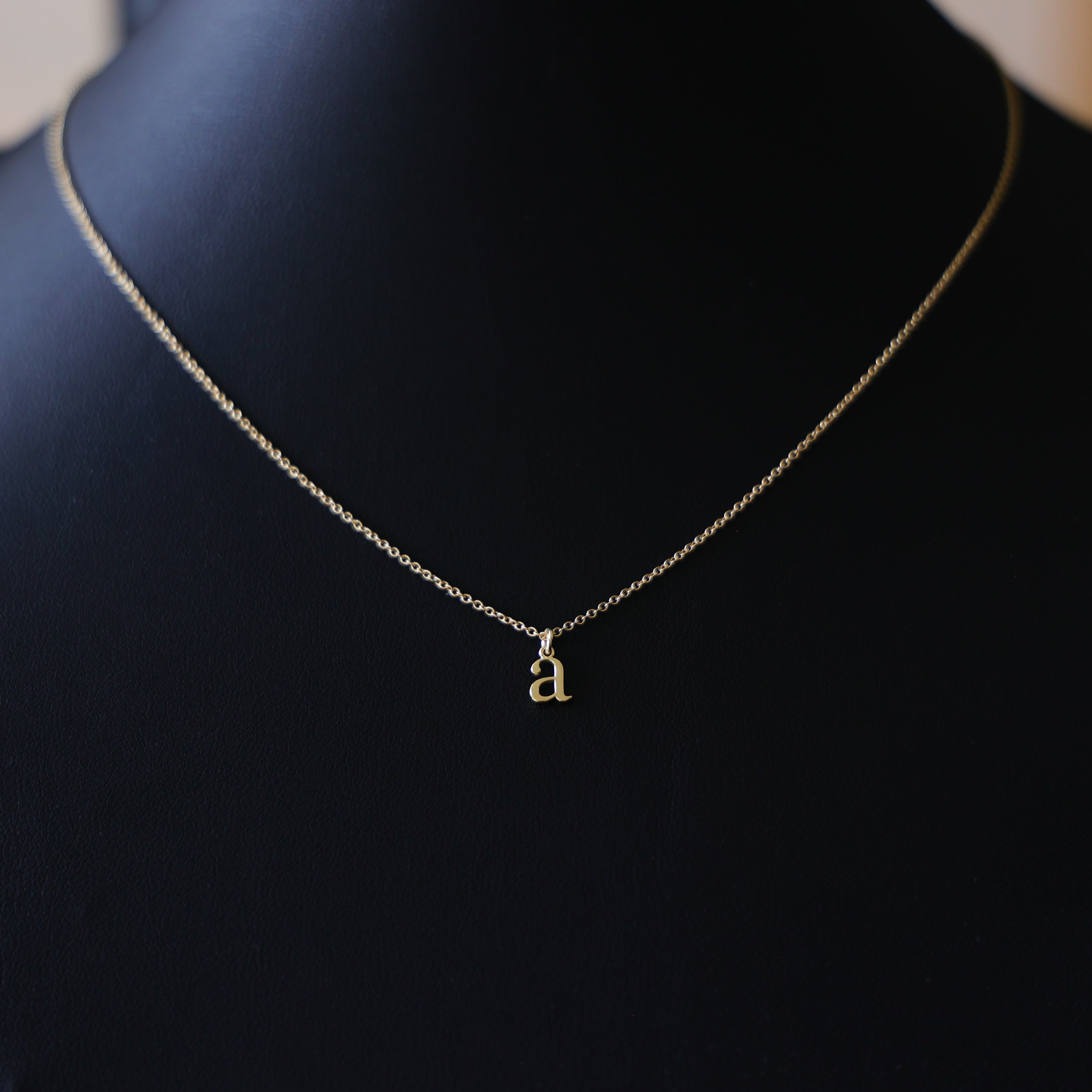 Elegant Gold Lowercase 'a' Initial Choker Necklace - Dainty Letter Pendant for Women, Perfect for Everyday Wear, Gifts & Special Occasions