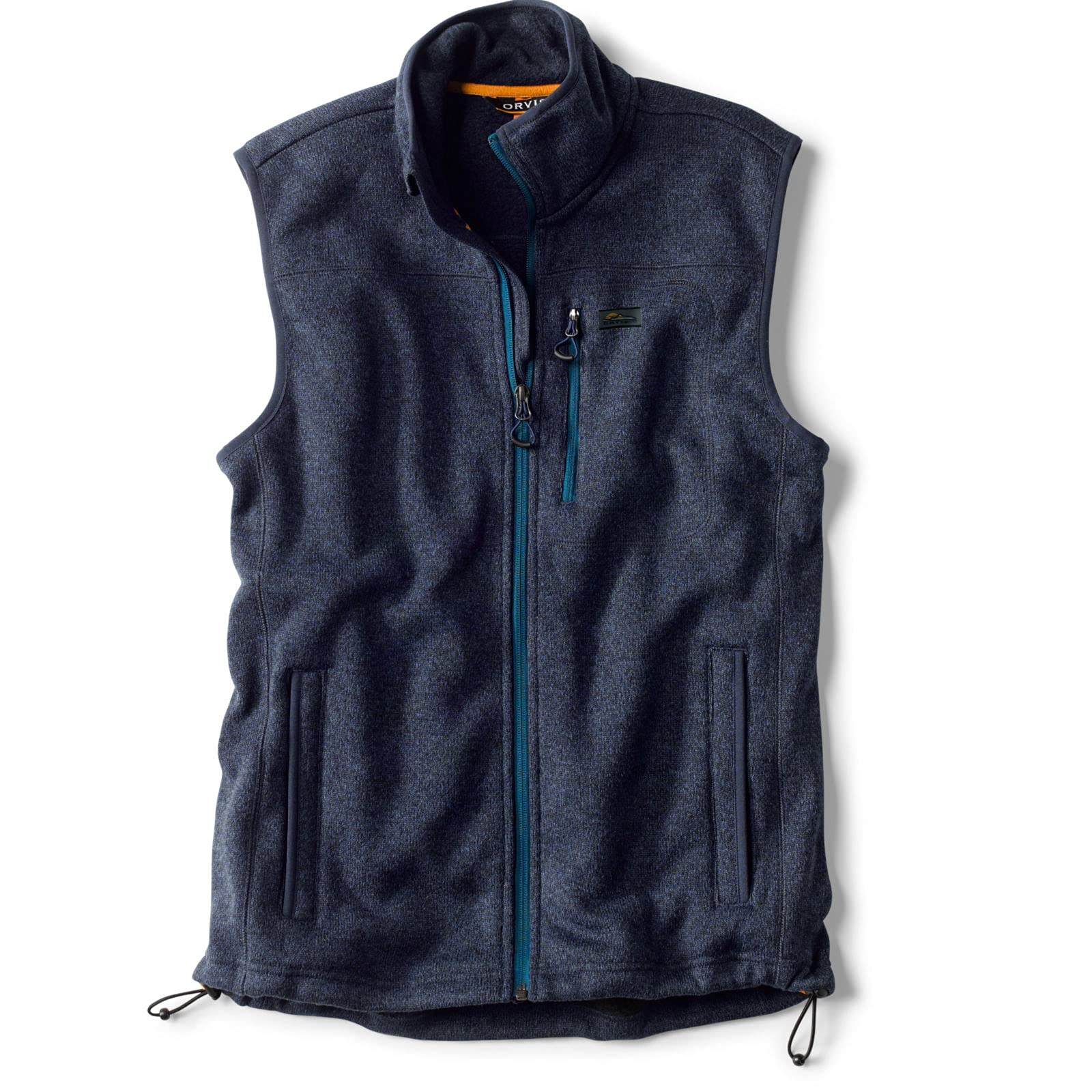 Orvis Men's Eco-Friendly Recycled Sweater Fleece Vest - Lightweight Warm Layering for Outdoor Hiking, Camping & Casual Wear