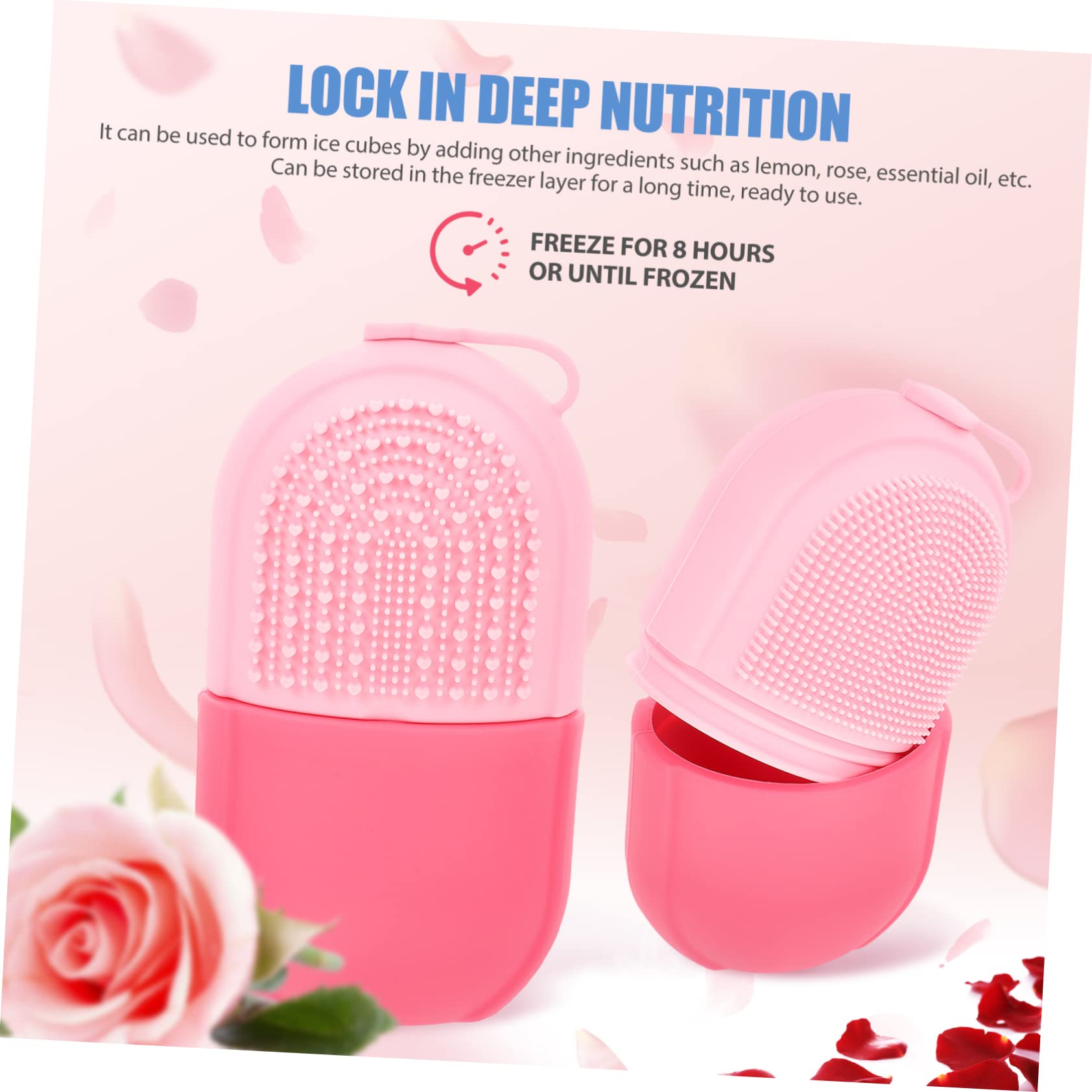 CANIGHT Silicone Ice Roller Mold - Facial Ice Cube Roller for Skin Care & Massage with Cooling Effects | Perfect for Puffiness Relief, Morning Routine & Post-Workout Recovery