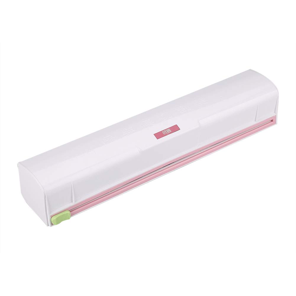 Plastic Food Wrap Dispenser & Cutter - Kitchen Storage for Cling Film, Foil & Plastic Wrap - Perfect for Meal Prep, Leftovers & Food Preservation