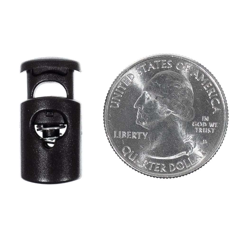 West Coast Paracord Black Oval Mini Toggle Stopper Cord Locks - 1000 Pack for Drawstrings, Hoodies, Jackets & Outdoor Gear | Secure Fastening for Apparel & Bags