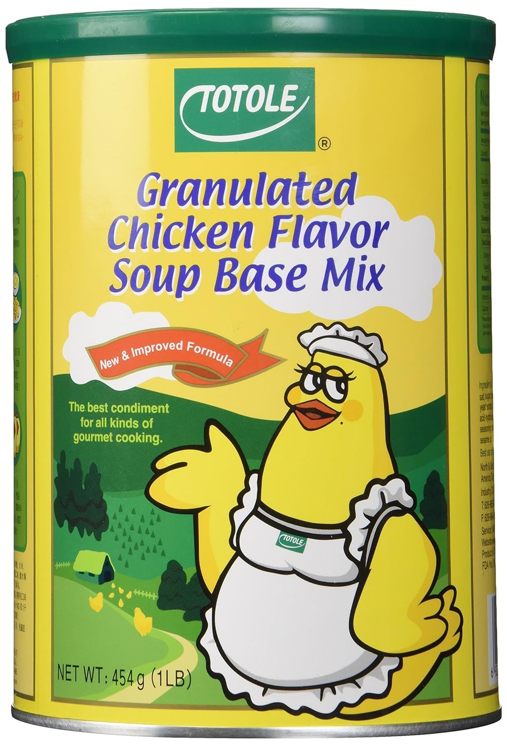 Totole Granulated Chicken Flavor Soup Base Mix 454g (1LB) - Premium Seasoning for Soups, Noodles & Cooking - Perfect for Home Chefs & Asian Cuisine Lovers