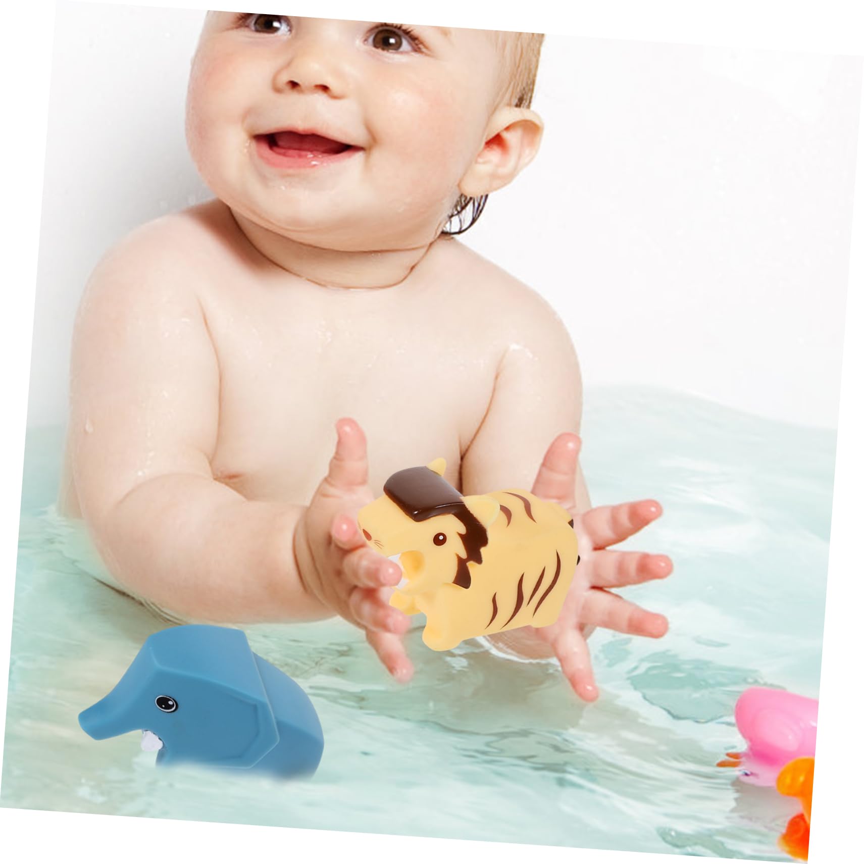 LALADEFIEE 3-Piece Cartoon Squirt Bath Toys Set - Floating Rubber Shower & Pool Toys for Kids - Fun Bathtime & Outdoor Water Play