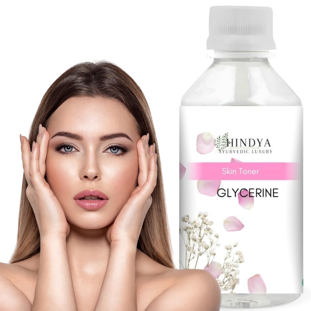 Pure Unscented Glycerin for Face - 100% Vegan Hypoallergenic Skin Moisturizer (250g) | Hydrating Lotion for Dry Skin, DIY Beauty & Skincare Routine, Perfect for Night Care & Sensitive Skin Types