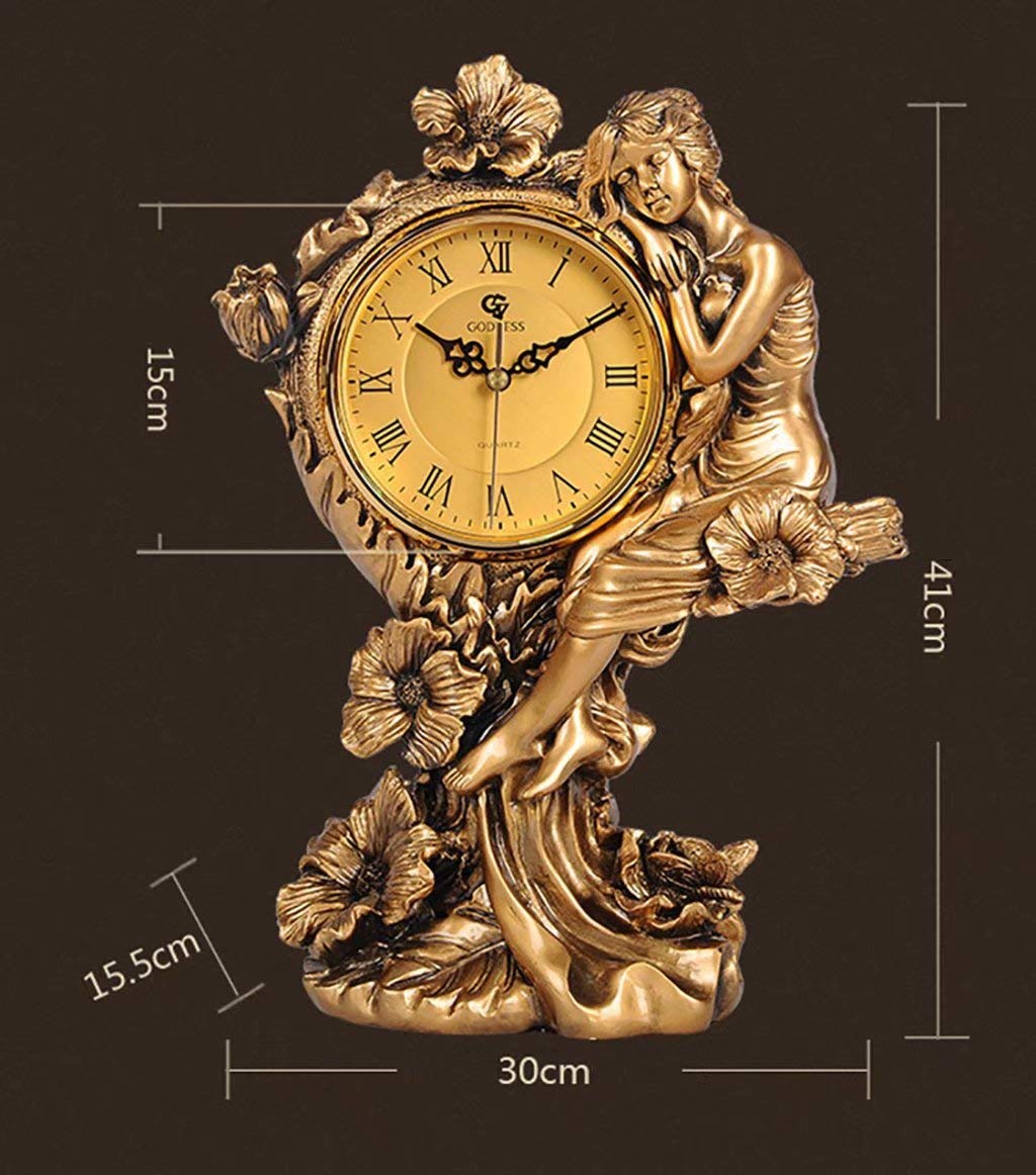 European-Style Floor Clock - Eco-Friendly Resin Wall Clock for Bedroom, Living Room & Office Decor | Perfect for Home, Office & Gift Giving