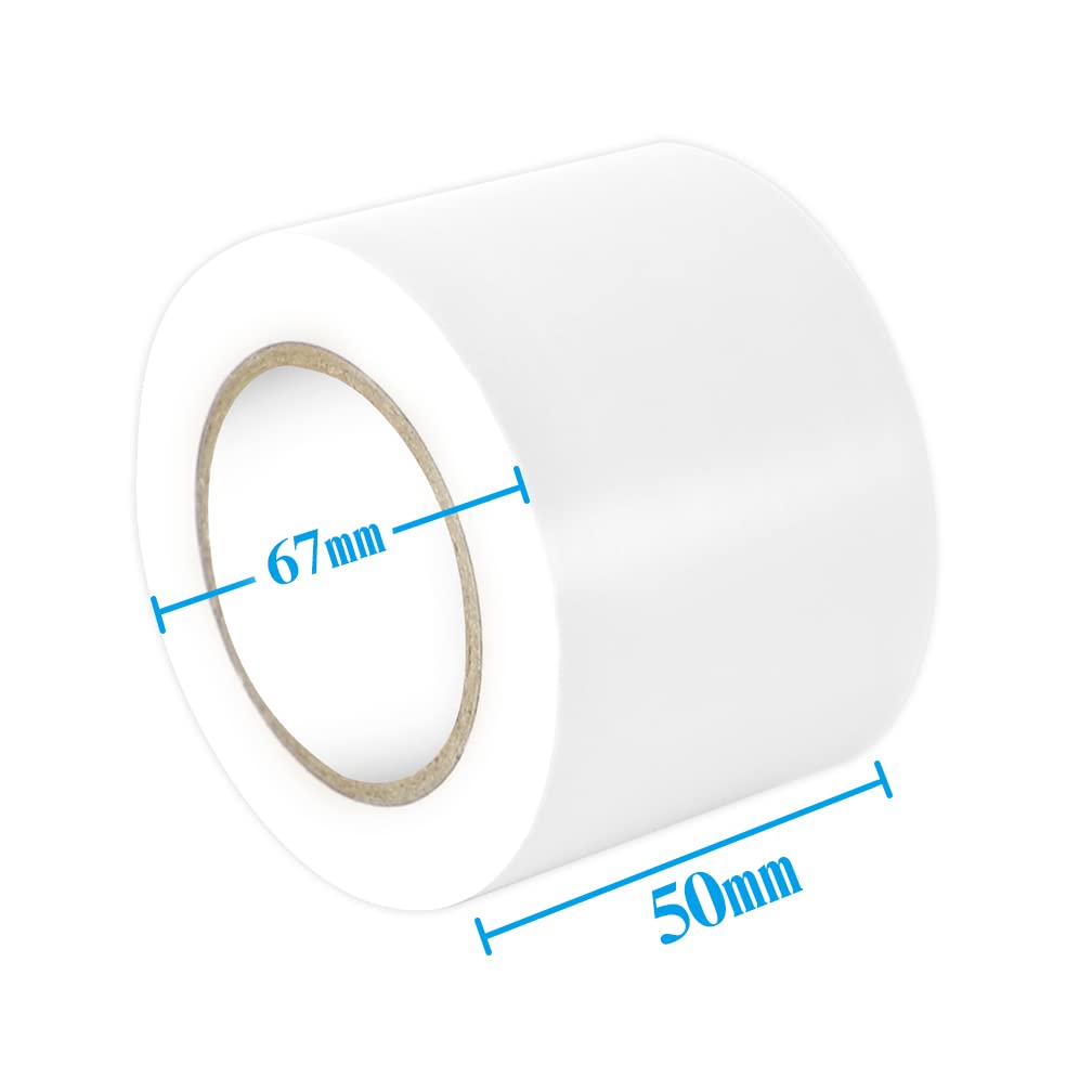 MAVEEK 2 Rolls 2 Inch White Silicone Electrical Tape - Waterproof, Self-Adhesive, Insulating for Indoor/Outdoor Use - Perfect for Garage, Workshop, Pipe, Door & Window Repairs in Cold Weather
