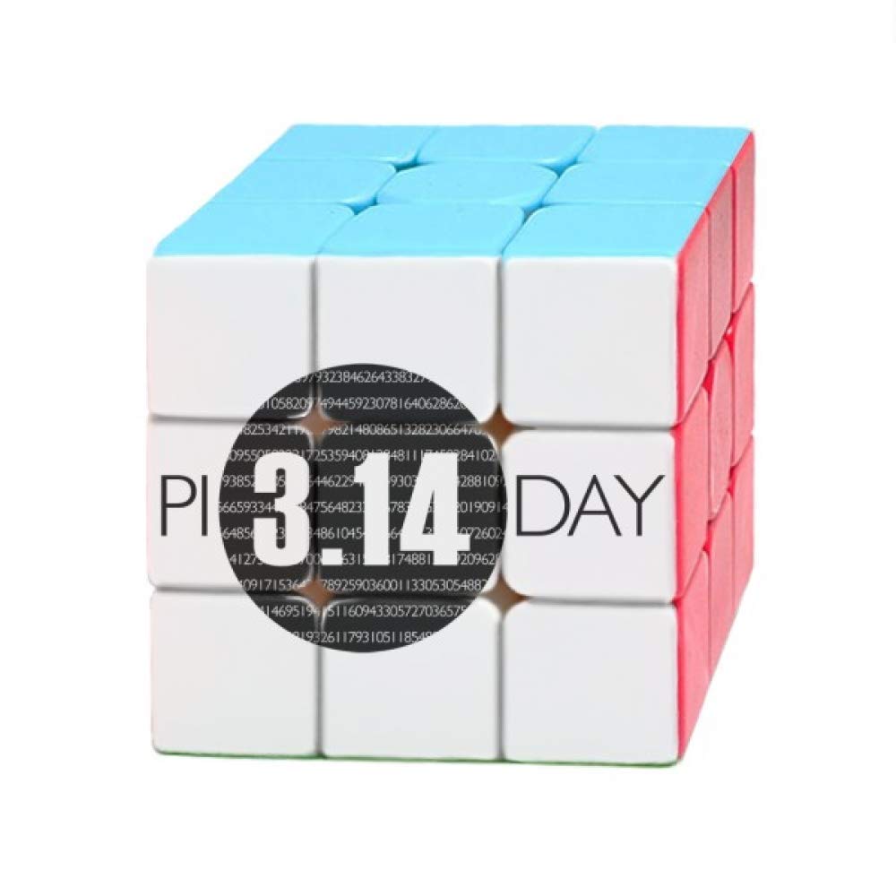 3.14 Pi Day Anniversary Gift - Art Deco Style 3x3 Magic Cube Puzzle Toy for Adults & Kids - Perfect for STEM Learning, Office Stress Relief & Party Games
