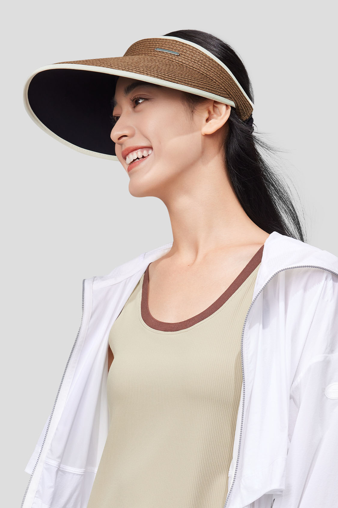 Raffia Women's Straw Sun Hat UPF50+ Wide Brim Beach Hat for Summer Outdoor Activities - Perfect for Beach, Pool, Gardening, and Travel