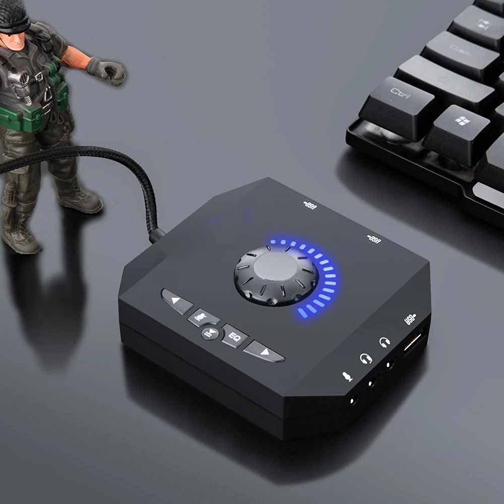 7.1 USB External Sound Card for PC & Laptop - Professional Audio Adapter Converter with Virtual Surround Sound | Perfect for Gaming, Streaming & Music Production