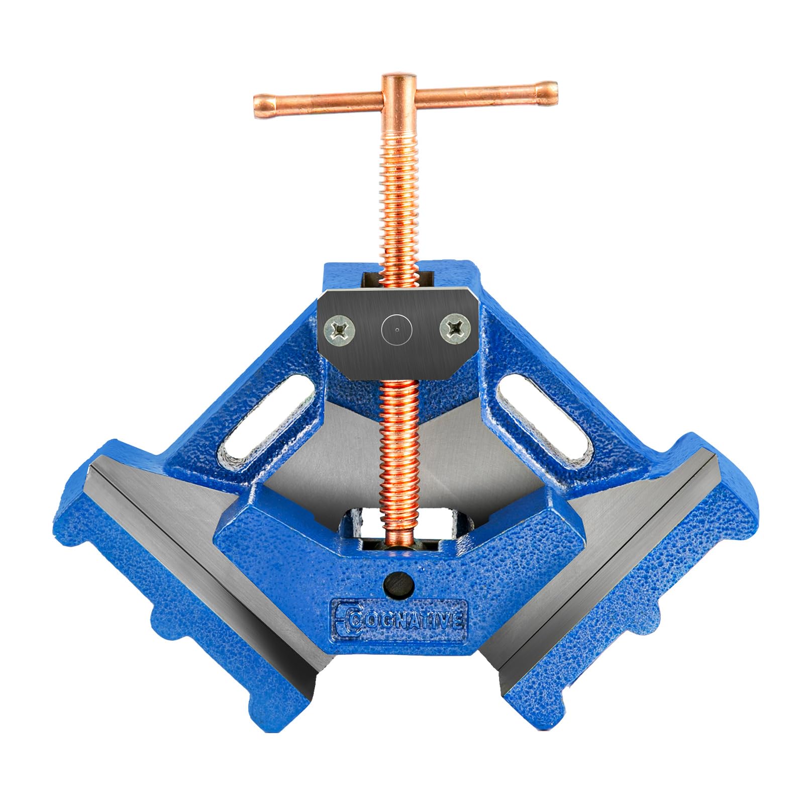 Heavy Duty 90 Degree Welding Angle Clamp - Ductile Iron Right Angle Clamp for Woodworking, Metalworking & DIY Projects - Perfect for Miter Joints, Corner Welding & Fabrication