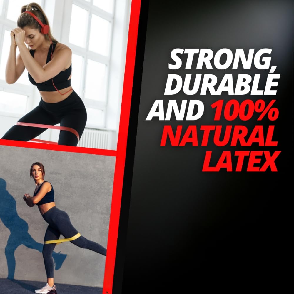N7 Fitness Pull Up Resistance Bands Set - Premium Natural Rubber Exercise Bands for Strength Training, Yoga, Calisthenics, CrossFit, Powerlifting - Home Gym Equipment for Men & Women - Perfect for Workouts, Mobility Exercises & Muscle Building
