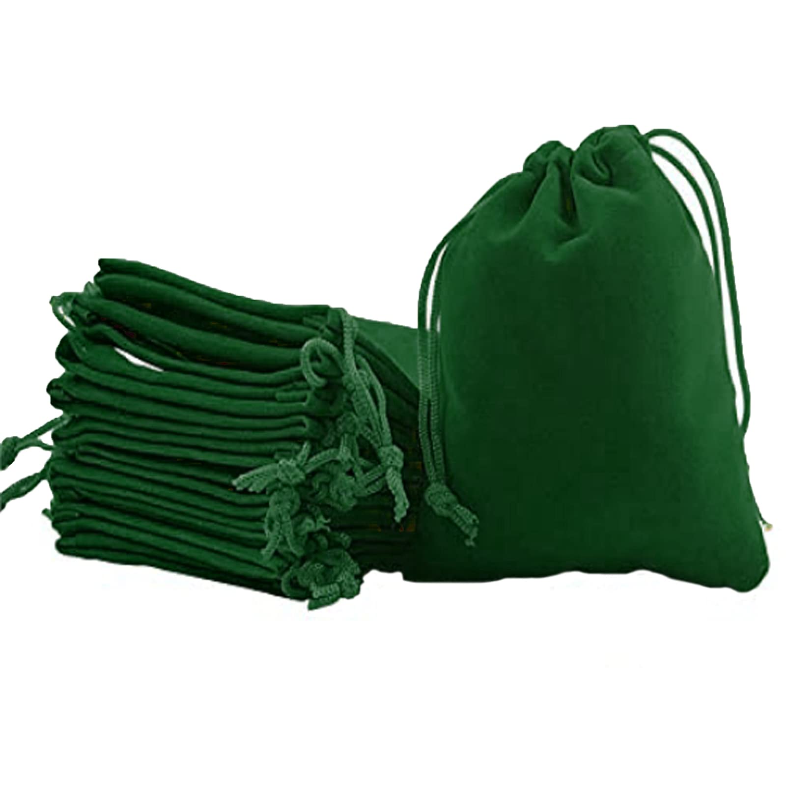50pcs Velveteen Drawstring Bags - Small Velvet Jewelry Pouches for Candy, Gifts & Party Favors (2.7