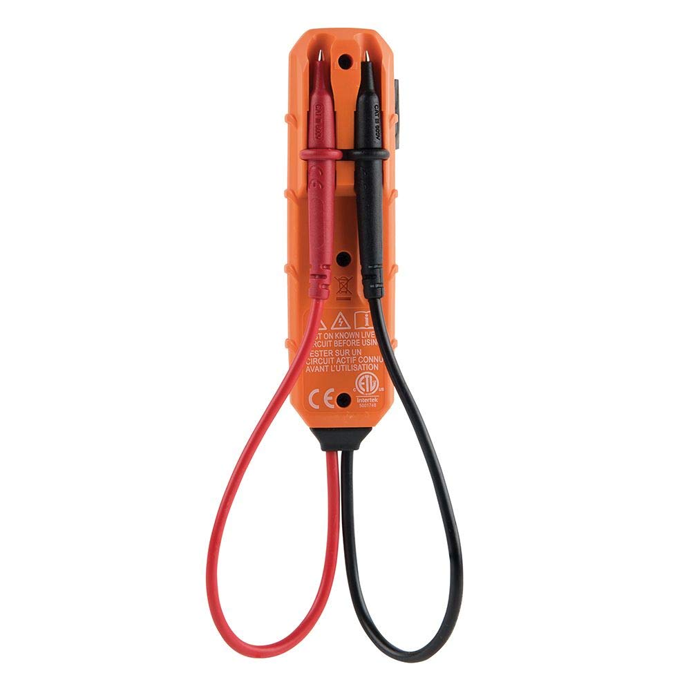 Klein Tools ET45 Voltage Tester - AC/DC Voltage Detector Pen, Non-Contact Electrical Tester with LED Light, Battery-Free for Home, Electrician & DIY Projects