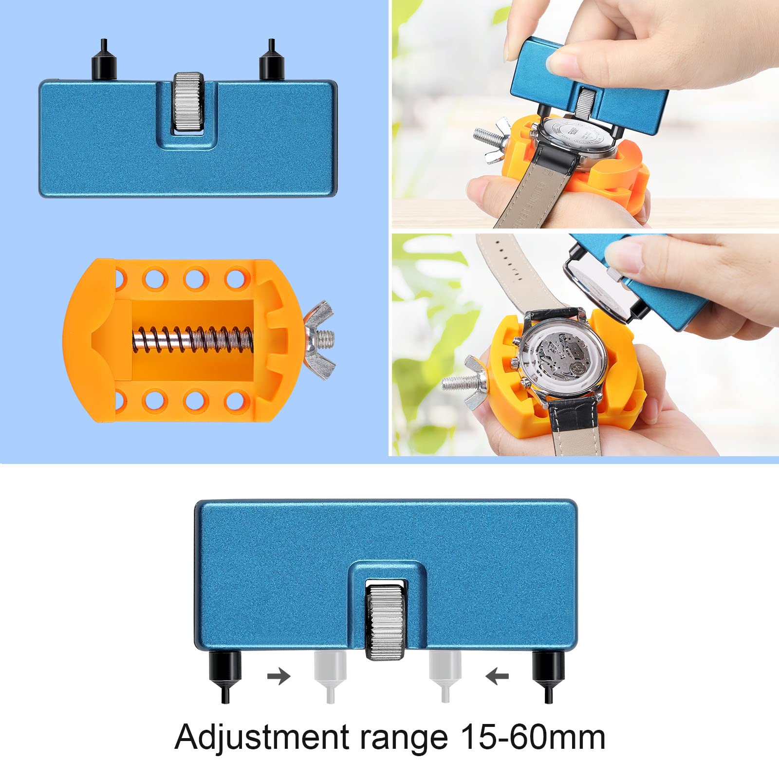 JOREST Professional Watch Repair Kit - Watch Battery Replacement, Link Removal & Resizing Tool Set with Opener, Screwdrivers, Wrench Back Remover & Spring Bar Tools | Perfect for DIY Watch Repair, Maintenance & Cleaning at Home