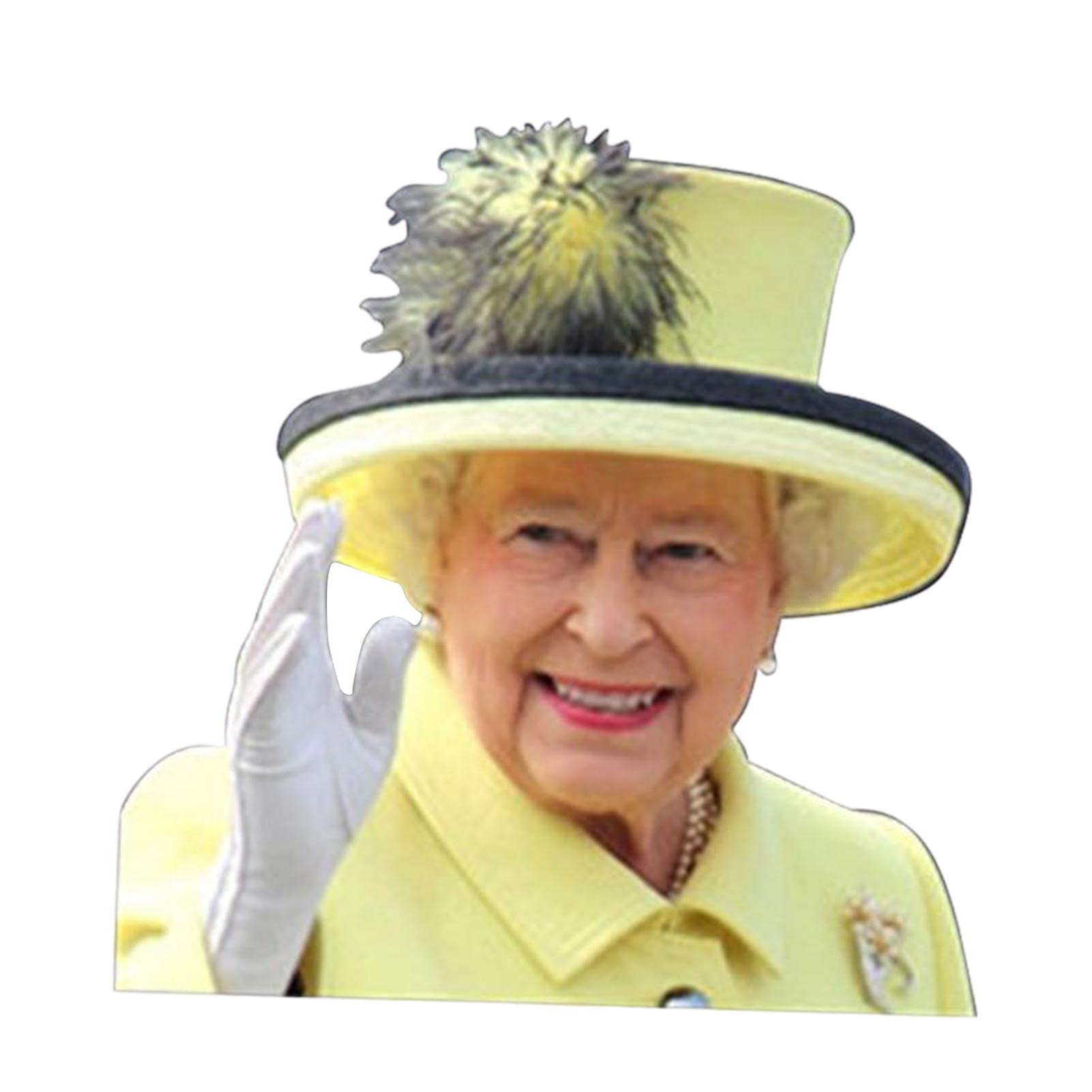 Funny Queen Elizabeth Car Window Decal - Personalized Vehicle Sticker for Cars, Trucks & SUVs | Perfect for Royal Fans, British Humor & Window Decorations