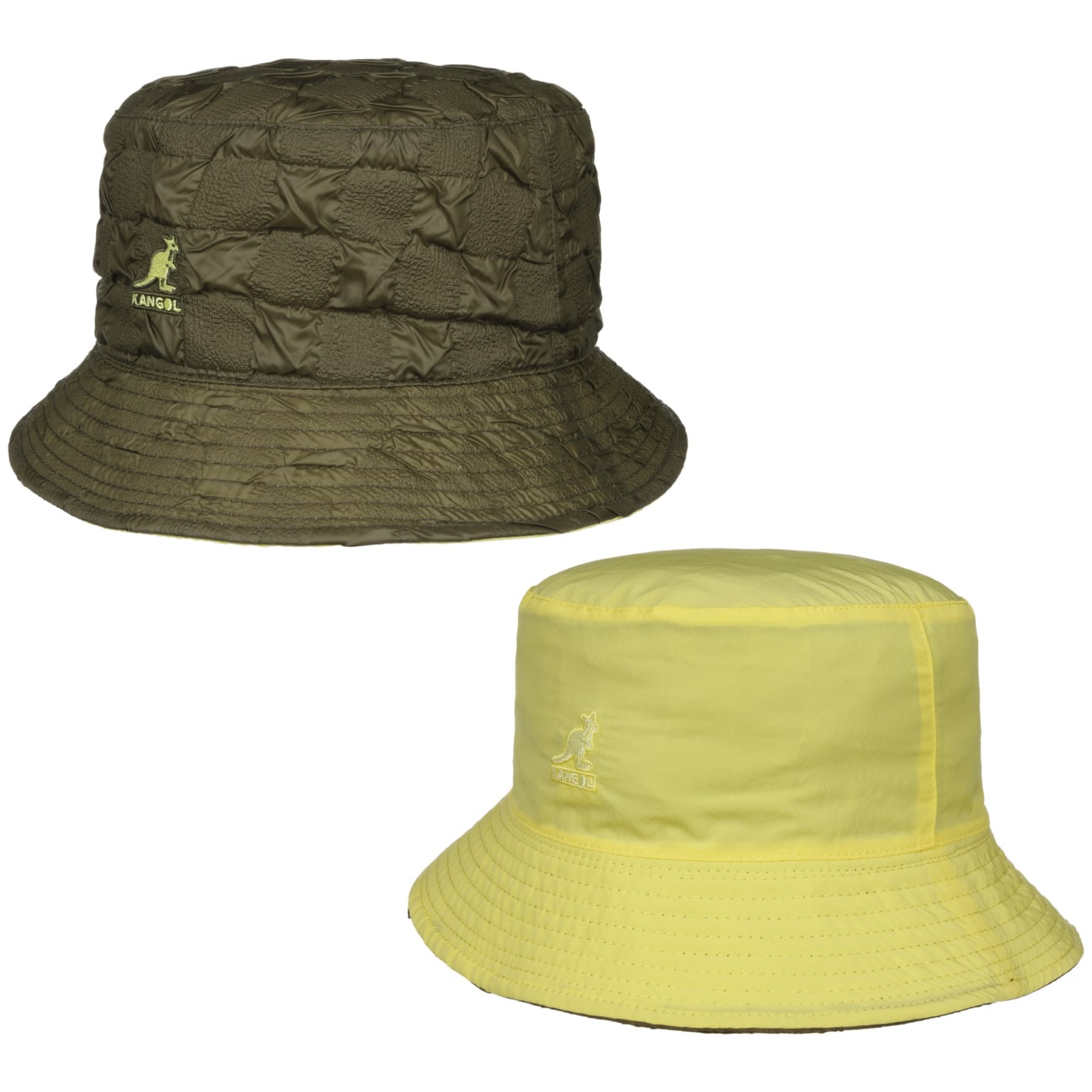 Kangol Pucker Check Bucket Reversible Hat - Stylish Unisex Sun Protection for Outdoor Activities, Travel & Casual Wear