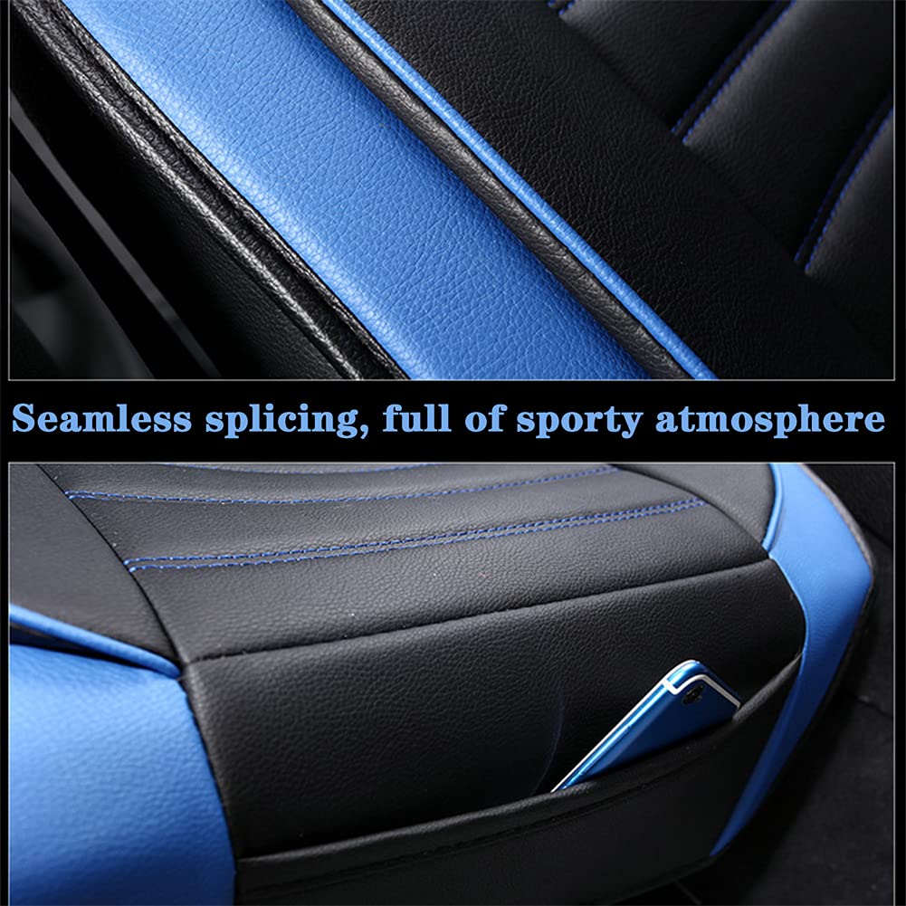 Premium Genuine Leather Car Seat Covers for Lexus RX 350 (2012-2017) - Waterproof, Durable & Airbag-Compatible Seat Protectors (Black/White) - Perfect for Luxury Car Interior Protection & Comfort Enhancement