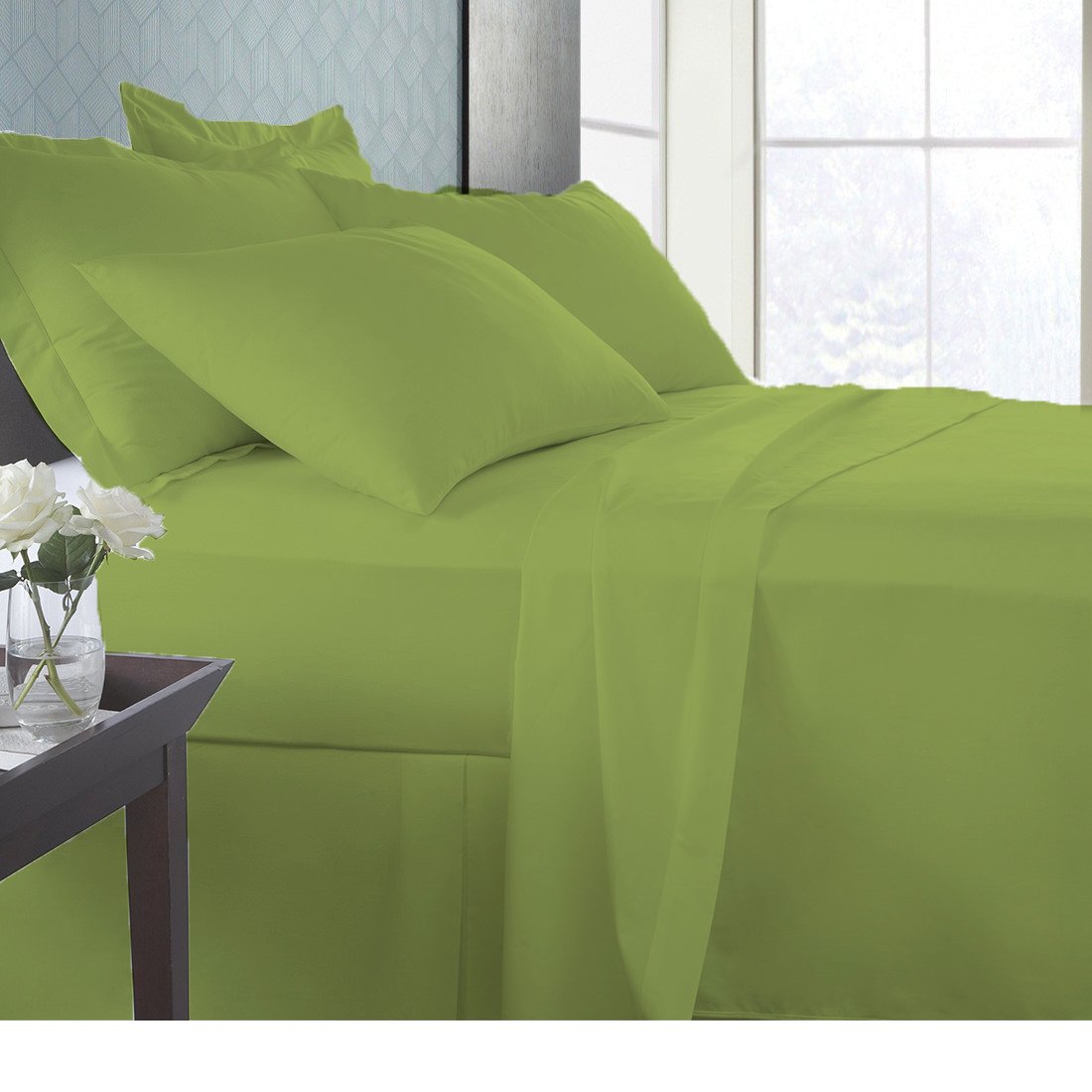 Premium 6-Piece 100% Egyptian Cotton 600 Thread Count Sheet Set - Luxurious Italian Finish, Deep Pocket 21