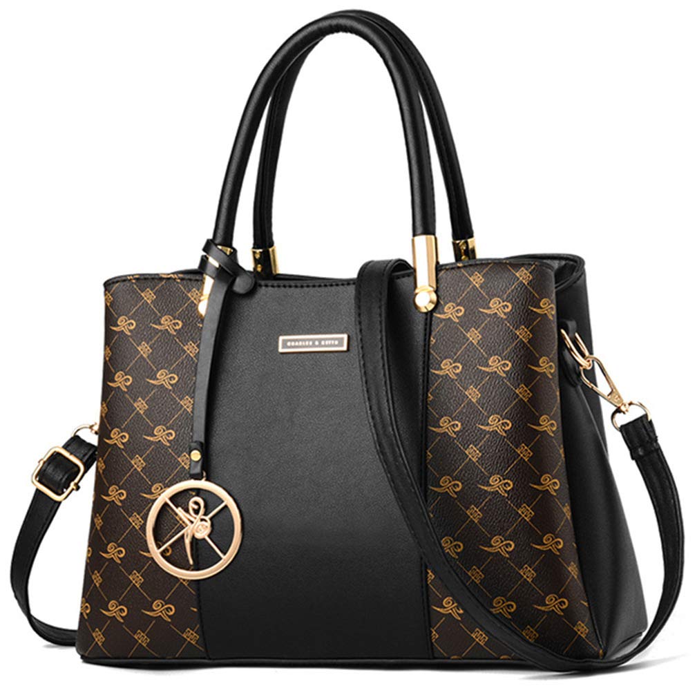 Women's Top Handle Satchel Shoulder Bag - Stylish Tote & Messenger Purse for Work & Travel