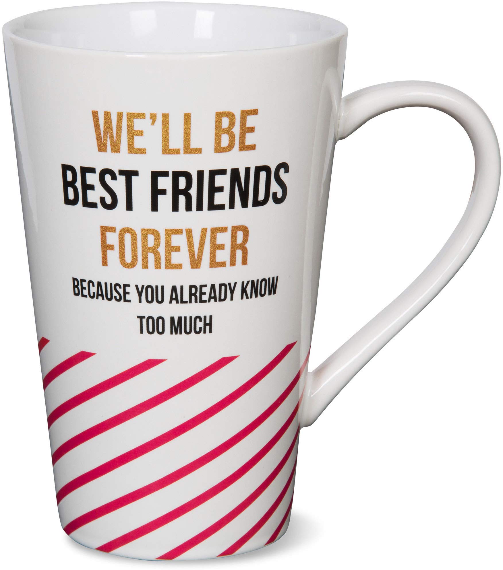 Best Friends Forever Ceramic Mug - 18 oz Colorful Coffee Cup for Women & Men - Perfect for Gifts, Office Use, and Cozy Home Coffee Breaks