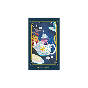 Alice in Wonderland Tiny Tarot Deck with Guidebook - Mini Tarot Cards for Divination, Gift & Travel | Perfect for Beginners, Collectors & Fantasy Lovers