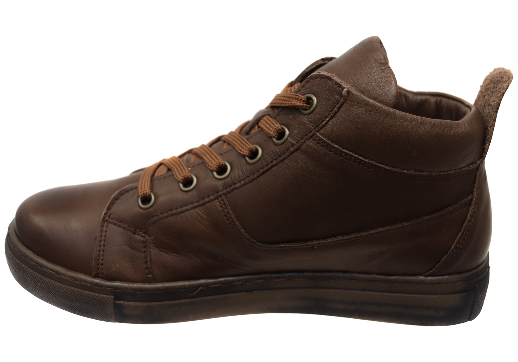 Women's Comfort EG1570 Flat Leather Ankle Boots - European Style for Casual Wear, Office & Walking