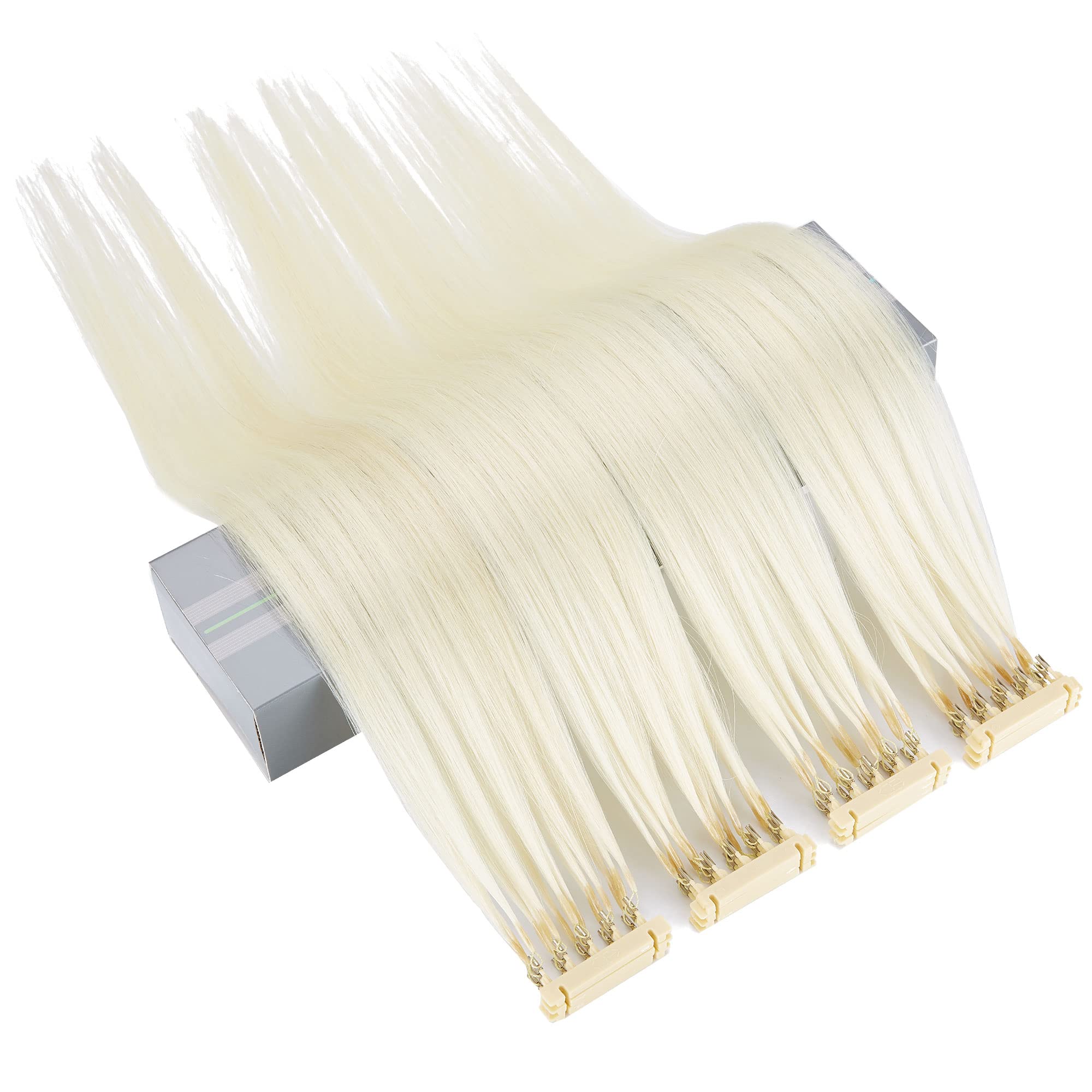 6D Second Generation 100% Real Human Hair Extensions - 5 Bundles (22 Inches, #60) - Perm & Dye Friendly, Tangle-Free for Styling & Volume - Perfect for Daily Wear, Parties & Special Occasions