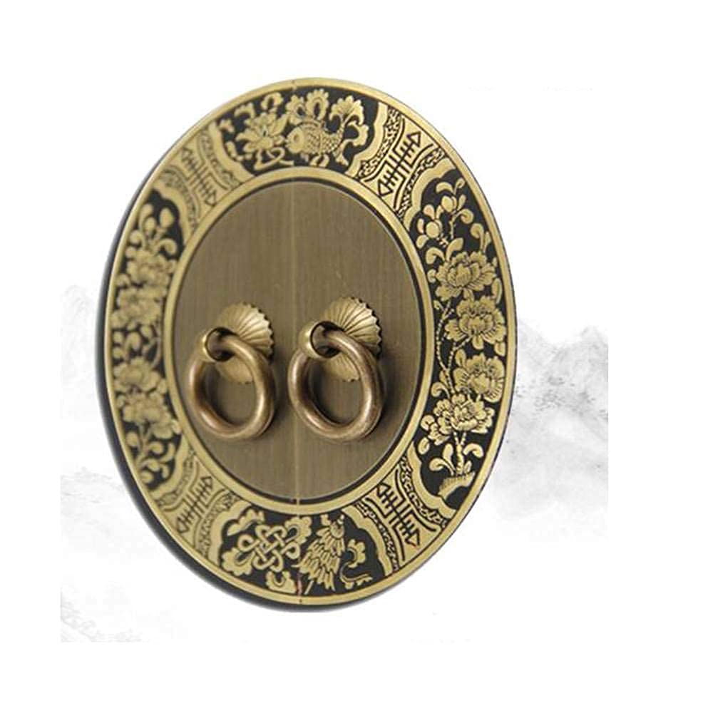 Vintage Copper Cabinet Handle - 18cm Antique Pulls with Bronze Screws for Closet & Door
