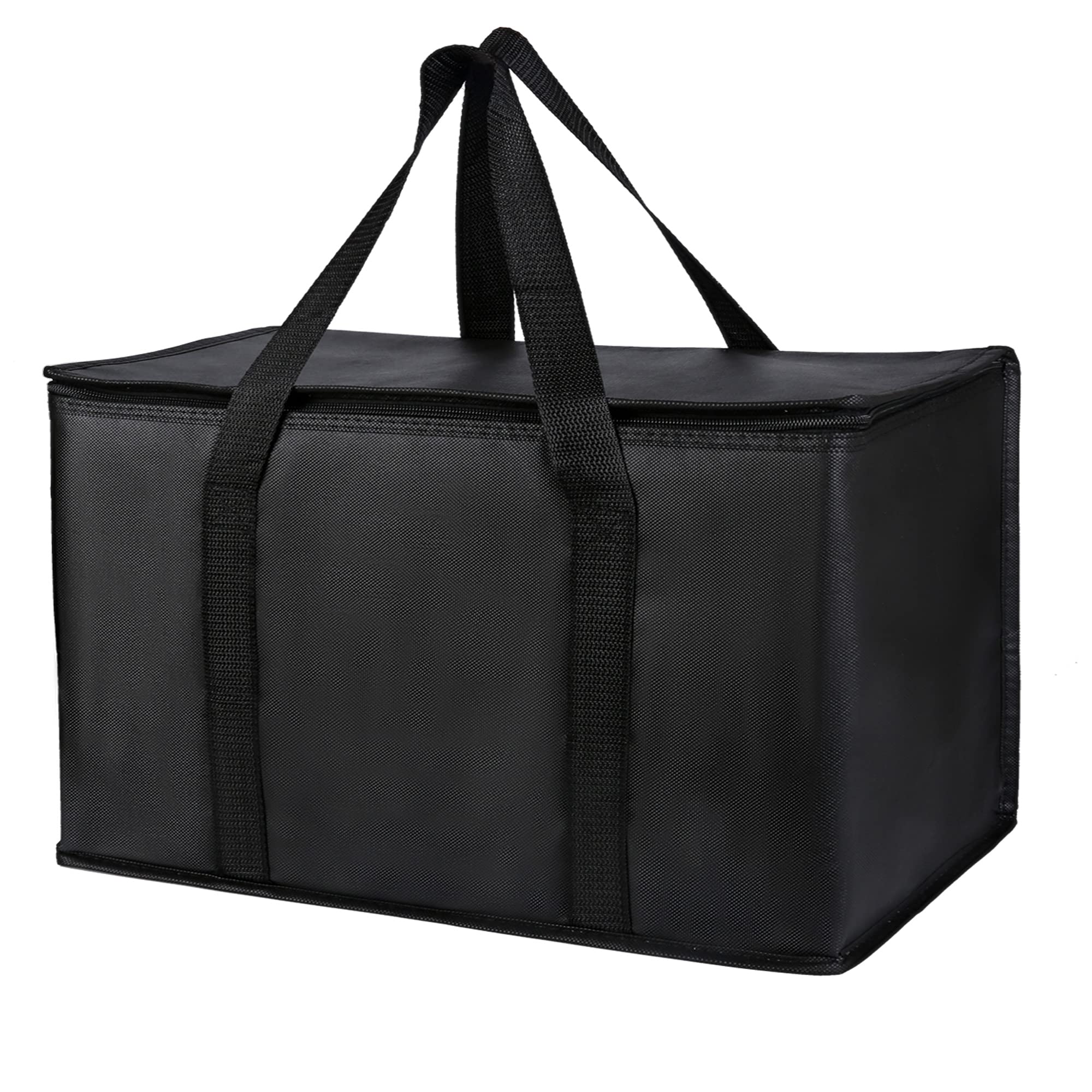 Musbus XL Insulated Reusable Grocery Shopping Tote Bag - Waterproof Cooler Bag with Sturdy Zipper, Stands Upright - Perfect for Groceries, Picnics, Beach Trips & Outdoor Adventures