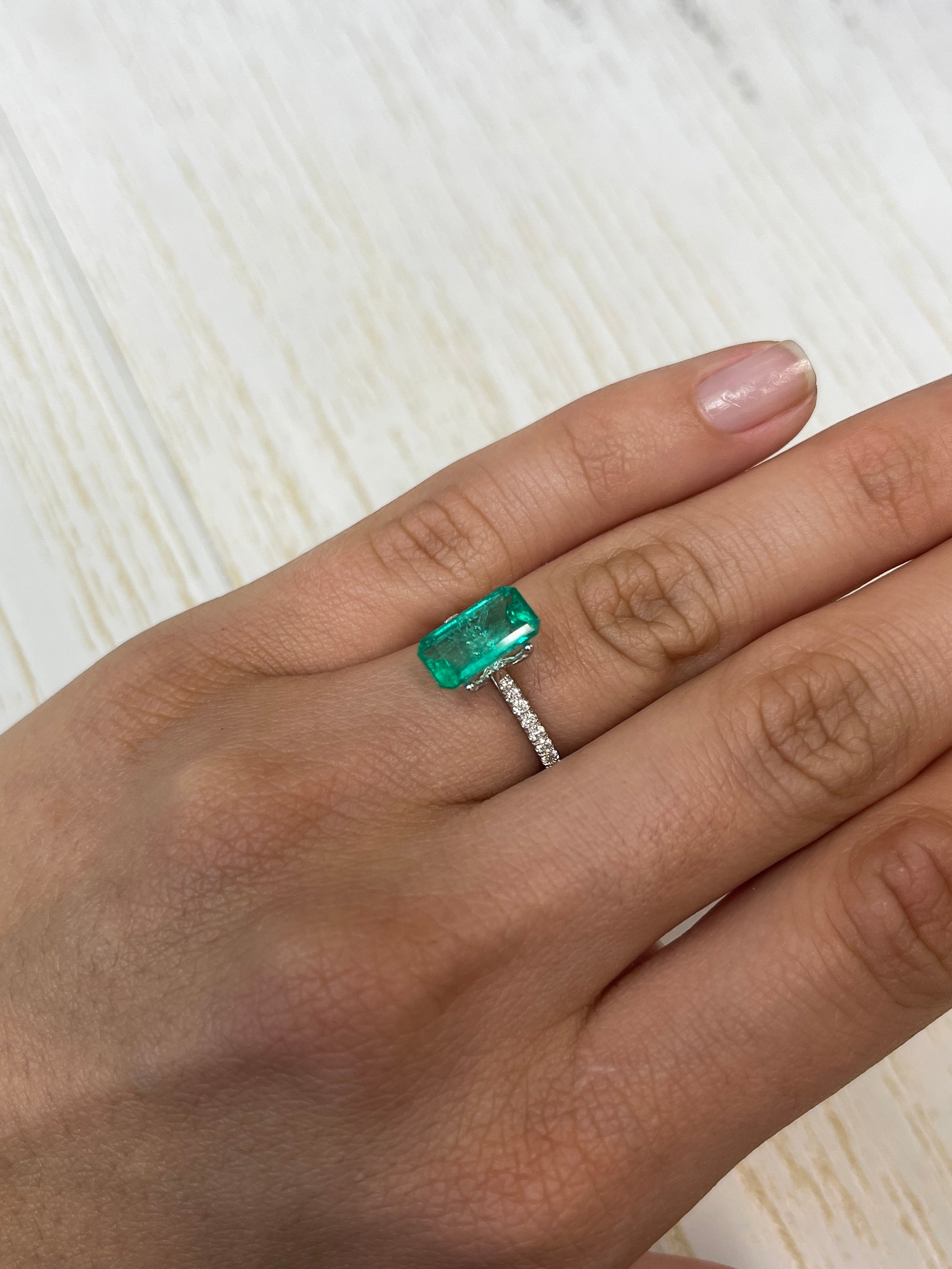 2.70 Carat 11.4x6mm Yellowish Elongated Emerald Cut Loose Gemstone for Jewelry Making - Perfect for Engagement Rings, Earrings & Pendants